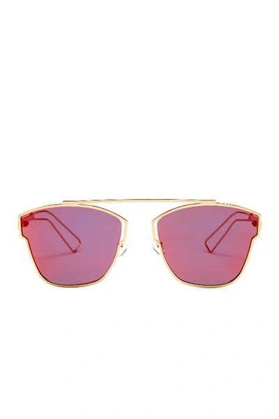 Shop Aqs Emery 59mm Geo Sunglasses In Gold-white