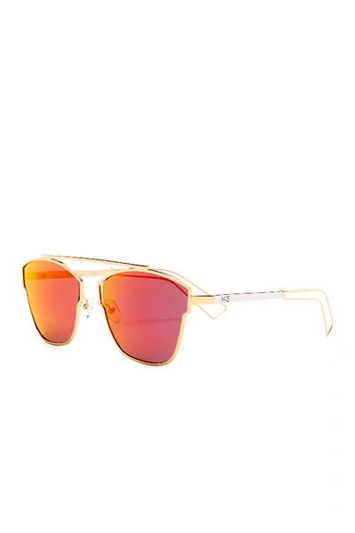 Shop Aqs Emery 59mm Geo Sunglasses In Gold-white