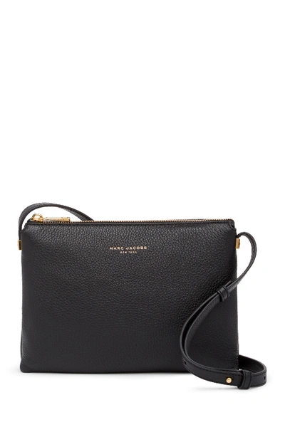 Shop Marc Jacobs Leather Crossbody Bag In Black