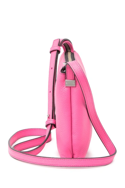 Shop Marc Jacobs Leather Crossbody Bag In Vivid Pink