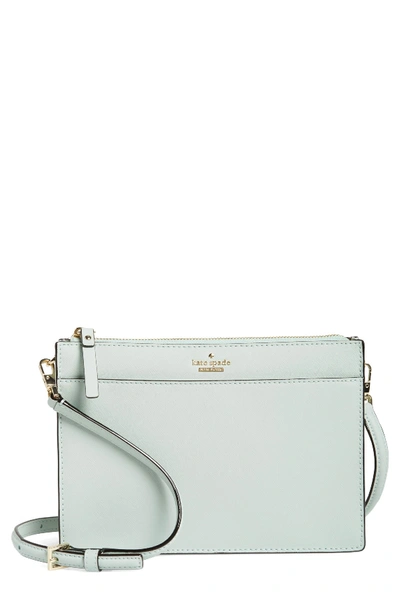 Shop Kate Spade Cameron Street Clarise Leather Shoulder Bag In Mistymint