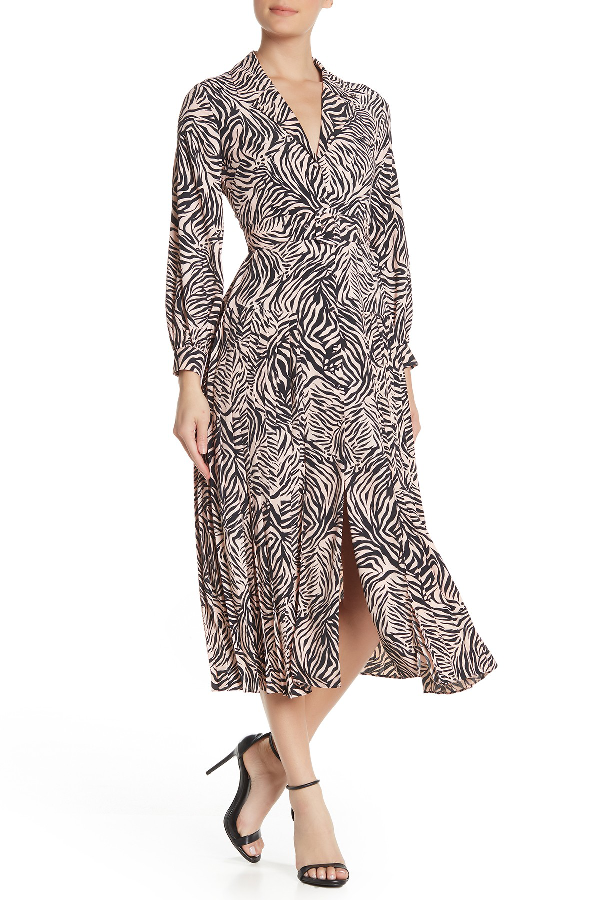 topshop pink zebra print dress