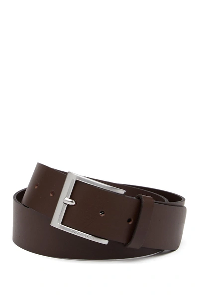 Shop Hugo Boss Umbe Leather Belt In Brown