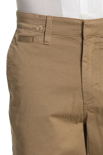 Shop John Varvatos Johnny Flat Front Shorts In Hemp