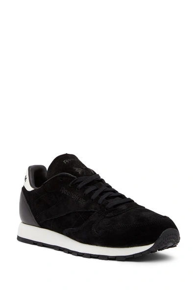 Shop Reebok Classic Suede Sneaker In Black/chalk