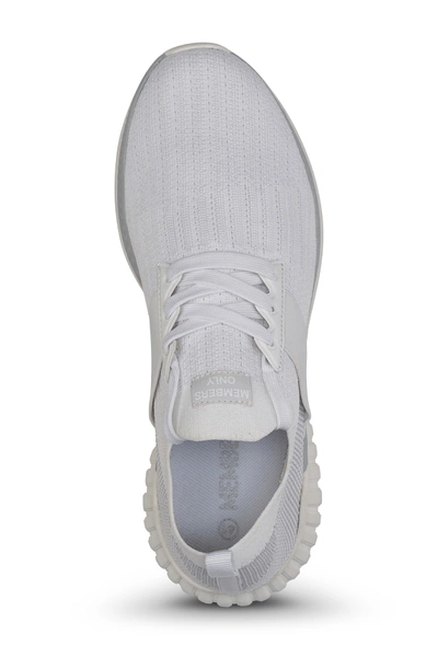 Shop Members Only Stellar Knit Sock Sneaker In White