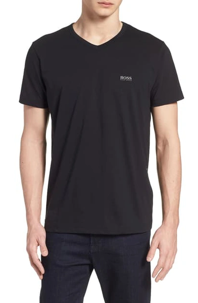 Shop Hugo Boss Teevn Regular Fit V-neck T-shirt In Black