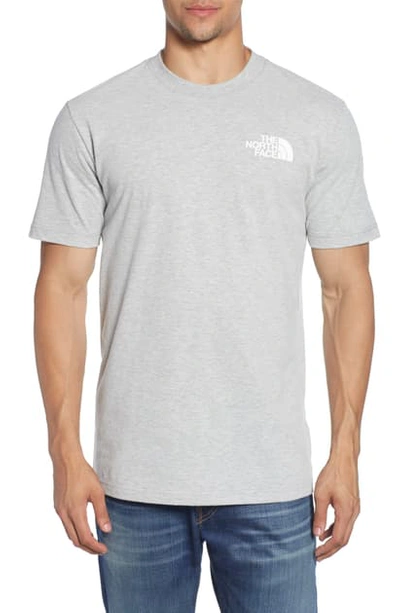 Shop The North Face Red Box Graphic T-shirt In Tnf Light Grey Heather