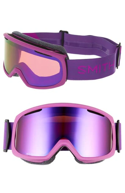 Shop Smith Riot Chromapop 180mm Snow/ski Goggles - Fuchsia/ Purple