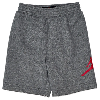 Shop Nike Jordan Boys' Toddler Jumpman Air Fleece Shorts In Grey Size 2 Toddler Cotton/polyester/fleece