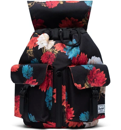 Shop Herschel Supply Co X-small Dawson Backpack In Vintage Floral Black