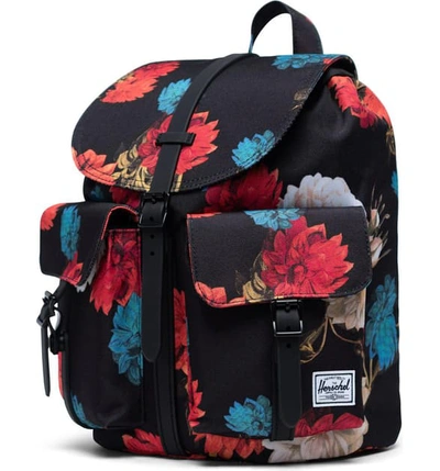 Shop Herschel Supply Co X-small Dawson Backpack In Vintage Floral Black