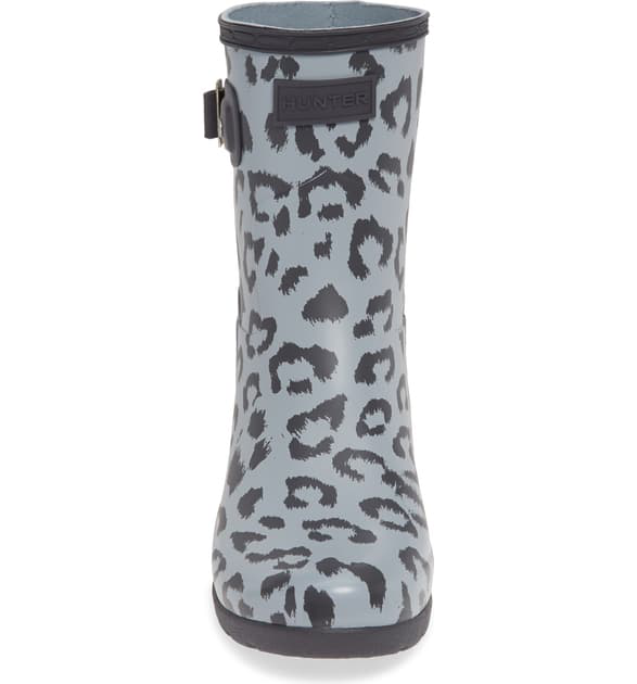 hunter leopard print rain boots