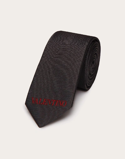 Shop Valentino Garavani Uomo  Tie In Black/ Red