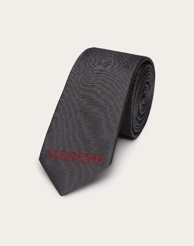 Shop Valentino Garavani Uomo  Tie In Grey