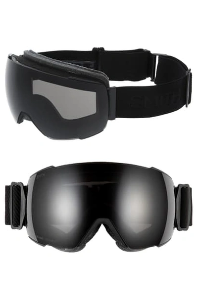 Shop Smith I/o Mag 215mm Chromapop Snow Goggles - Black/ Black