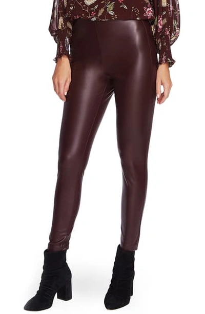 Shop Vince Camuto Faux Leather Pants In Port