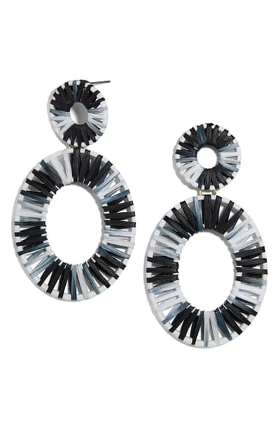 Shop Baublebar Mini Kiera Drop Earrings In Black/ White