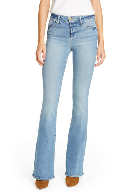 frame high waisted flare jeans