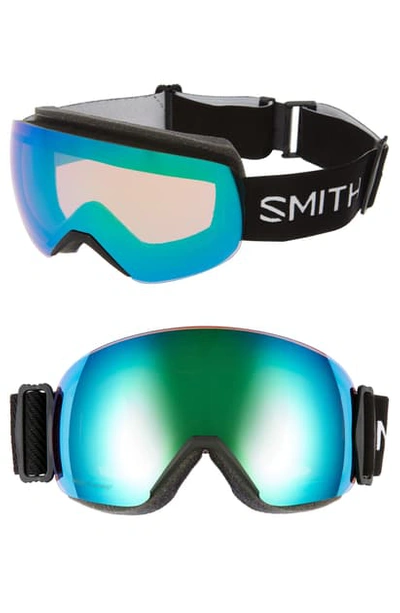 Shop Smith Skyline 215mm Chromapop Snow Goggles - Black/ Green