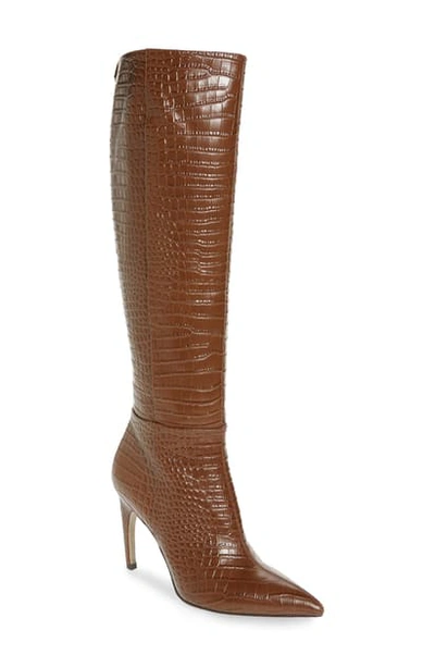 Shop Sam Edelman Fraya Knee High Boot In Toasted Coconut Leather