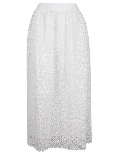 Shop Off-white White Cotton Skirt