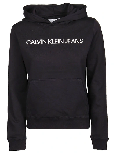 Shop Calvin Klein Jeans Est.1978 Black Cotton Sweatshirt