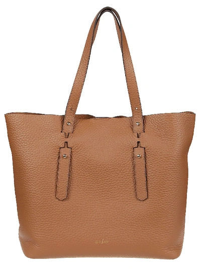 Shop Hogan Brown Leather Tote