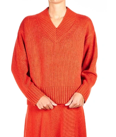 Shop Joseph Orange Wool Sweater