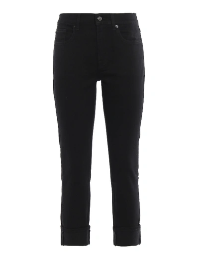 Shop 7 For All Mankind Black Relaxed Skinny Jeans