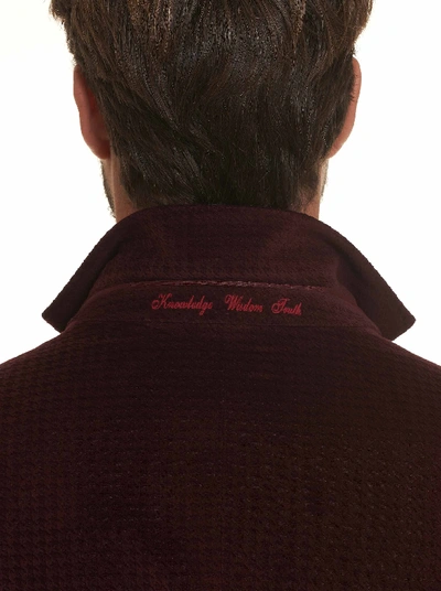Shop Robert Graham Men's Wilkes Sport Coat In Burgundy Size: 54r By