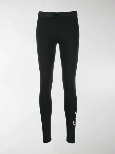 Shop Y-3 Logo Print Leggings In Black