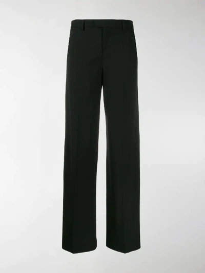 Shop Red Valentino Wide Leg Trousers In Black