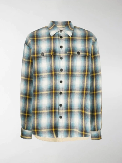 Shop Dsquared2 Plaid Shirt In Blue