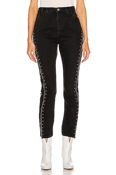 Shop Sandy Liang Dazzler Denim In Black