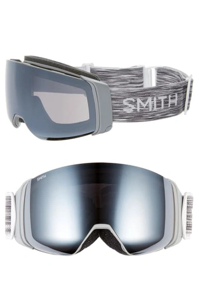 Shop Smith 4d Mag 205mm Special Fit Snow Goggles In Cloud Grey/ Grey