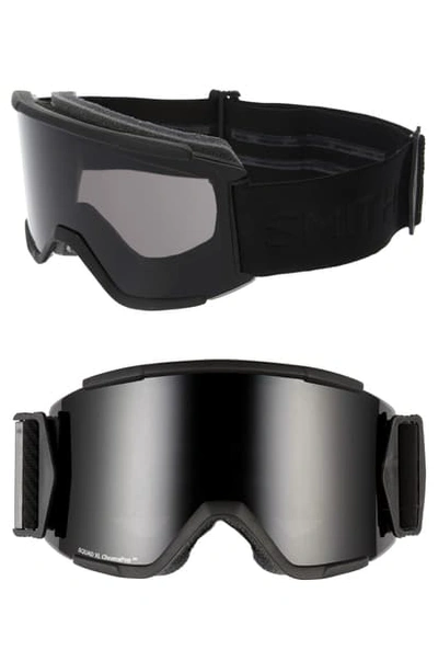 Shop Smith Squad Xl 205mm Snow Goggles - Blackout/ Black