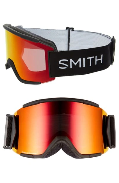 Shop Smith Squad Xl 155mm Special Fit Snow Goggles In Black/ Orange