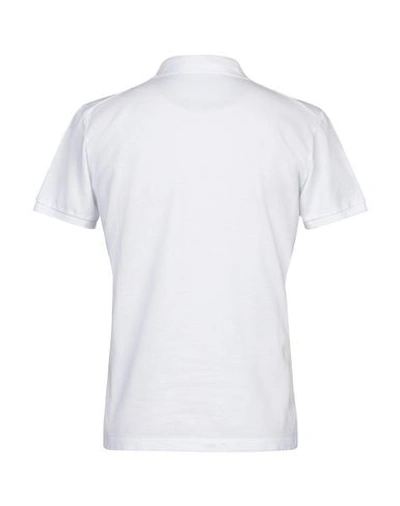 Shop Dsquared2 Man Polo Shirt White Size Xxs Cotton