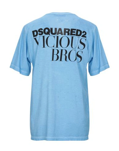 Dsquared2 T-shirts In Sky Blue