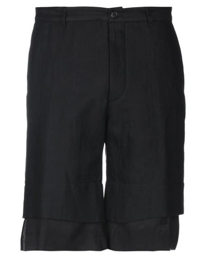 Shop Ann Demeulemeester Shorts & Bermuda In Black