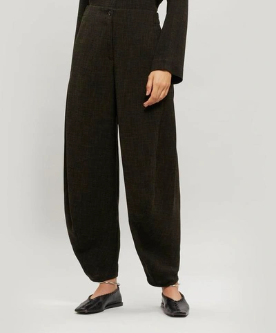 Shop Etro Eiby Wide-leg Trousers In Khaki