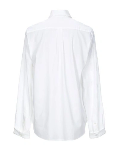 Shop Ann Demeulemeester Solid Color Shirt In White