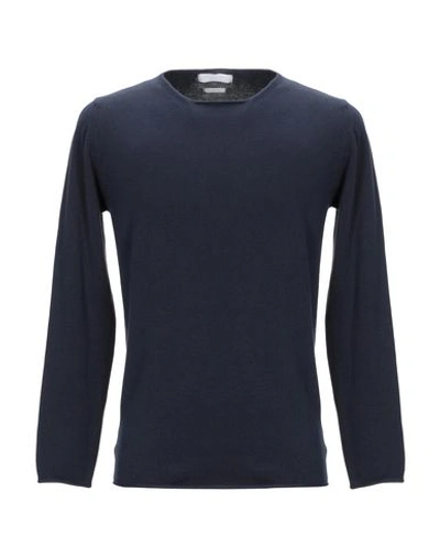 Shop Daniele Fiesoli Man Sweater Midnight Blue Size Xl Cotton