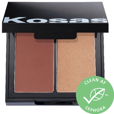 Shop Kosas Color & Light: Crème Cream Blush & Highlighter Duo Tropic Equinox High Intensity 0.32 oz/ 9 G