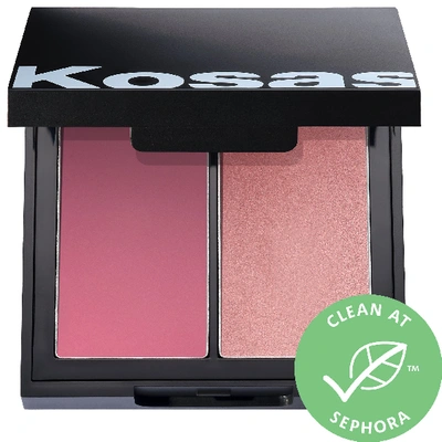 Shop Kosas Color & Light: Crème Cream Blush & Highlighter Duo 8th Muse High Intensity 0.32 oz/ 9 G