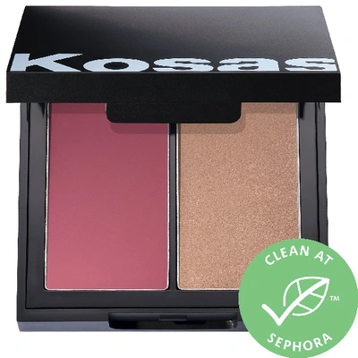 Shop Kosas Color & Light: Crème Cream Blush & Highlighter Duo 8th Muse 0.32 oz/ 9 G
