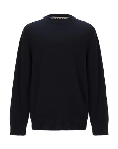 Shop Marni Sweater In Dark Blue