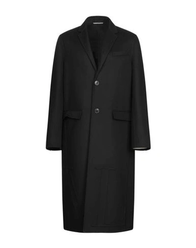 Shop Valentino Coat In Black