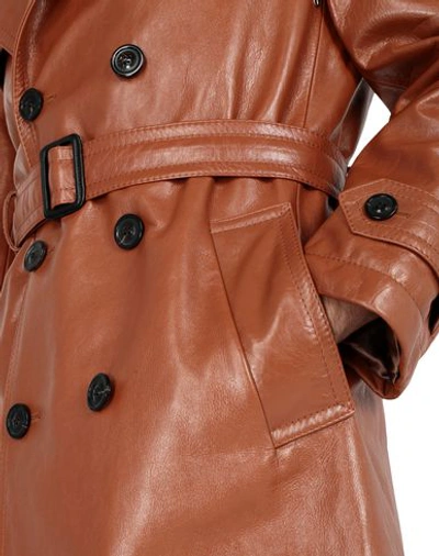 Shop Maison Margiela Coats In Brown